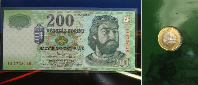 2009. évi első napi veret, bliszter Magyarország új 200 forintos érméje