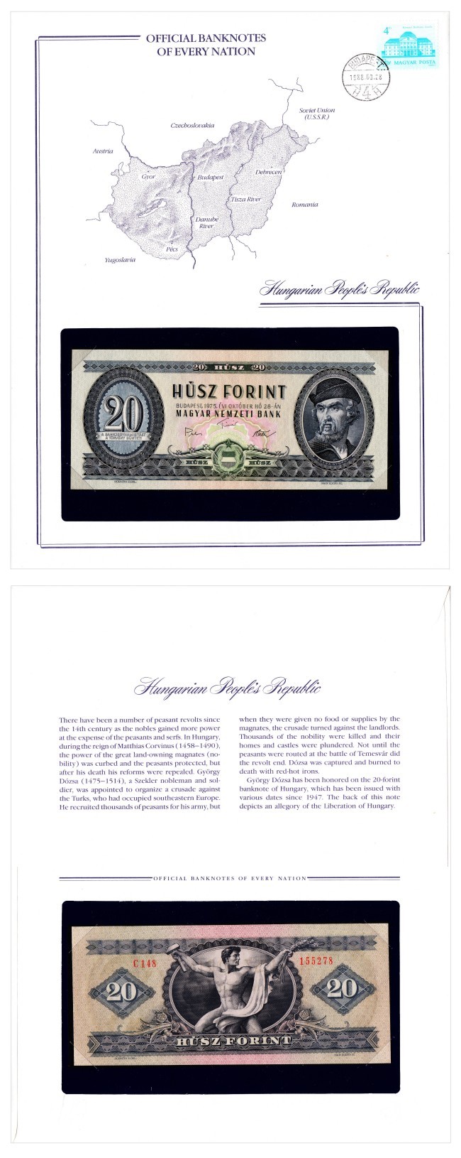 Official Banknotes of Nation 20 Ft