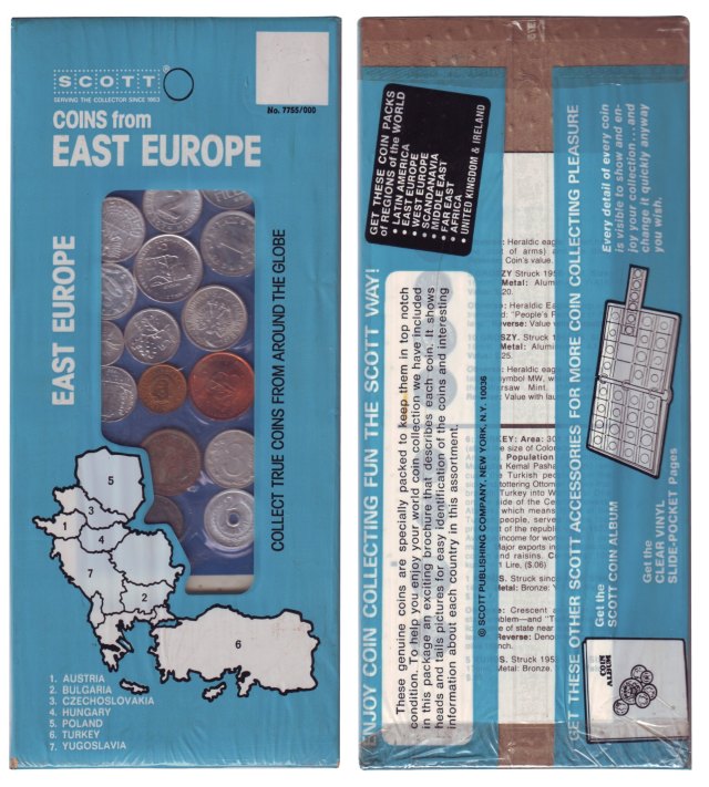 Coins from East Europe érmesor