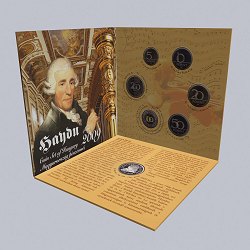2009. évi dísztokos PROOF forint forgalmi sor Joseph Haydn emlékére