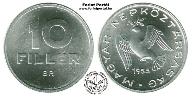 1955-s 10 fillres - (1955 10 fillr)