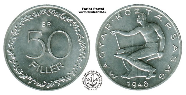 1948-as 50 filléres - (1948 50 fillér)