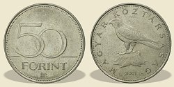 2001-es 50 forintos - (2001 50 forint)