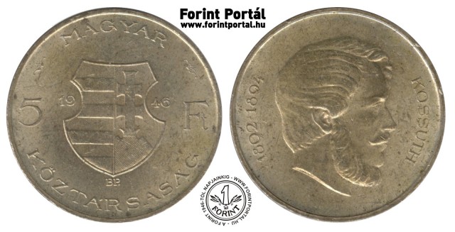 1946-os 5 forintos - (1946 5 forint)
