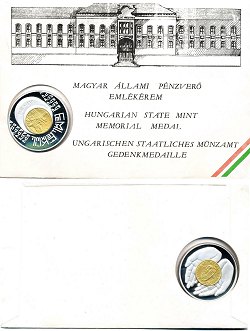 1992-es látogatói érem - emlékül boríték