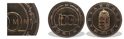 2018-as 100 forint MINTA anyaga ötvözet