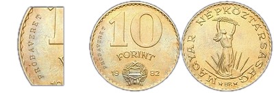 1982-es 10 forint Próbaveret