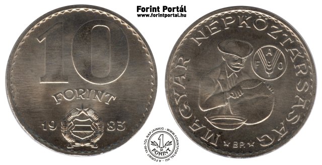 1983-as FAO 10 forintos