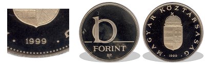 1999-es 10 forint proof tkrveret