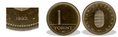 1992-es 1 forint proof tkrveret