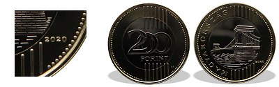 2020-es 200 forint BU fnyestett