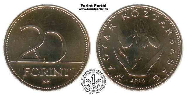 2010-es 20 forintos - (2010 20 forint)