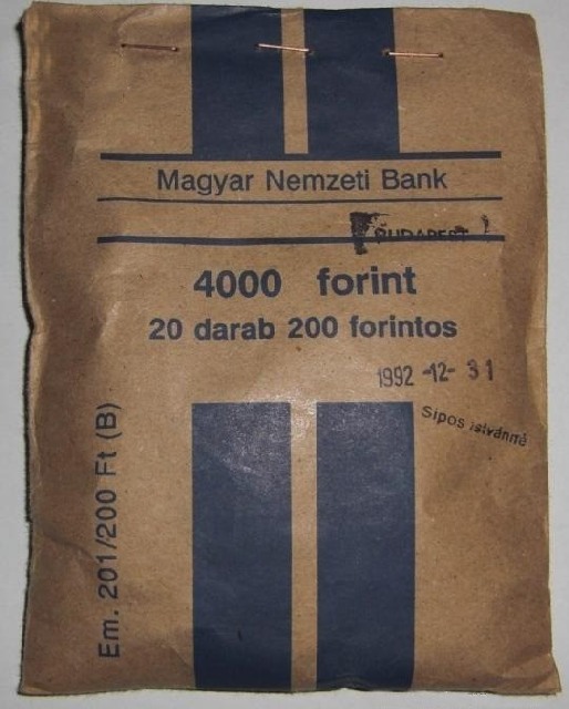 1992-es 200 forintos paprtasak - (1992 200 forintos paprzacsk)
