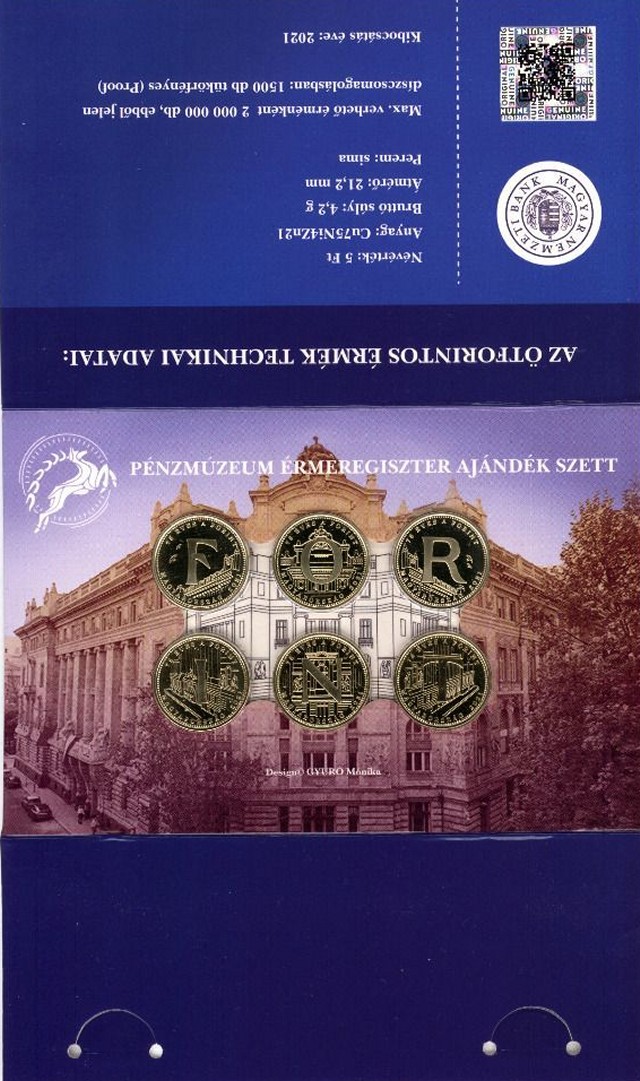2021. �vi sorsz�m n�lk�li bliszter P�nzm�zeum �rmeregiszter aj�nd�k szett