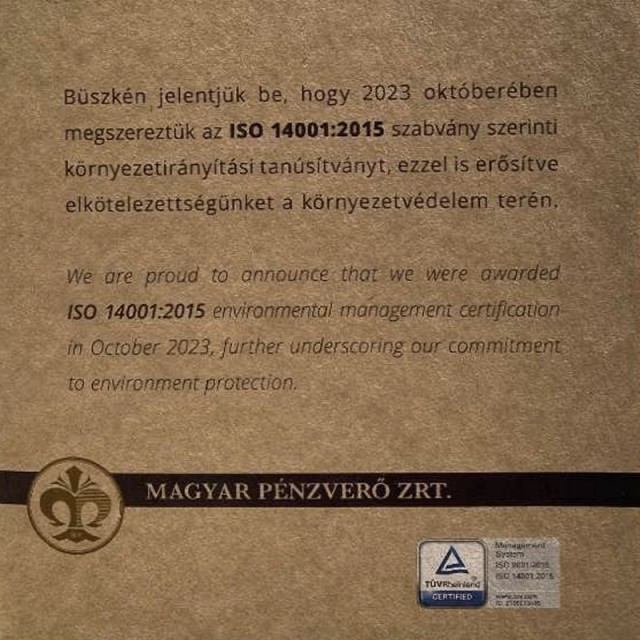 2024. vi extra verdefnyes BU (Brilliant Uncirculated) forgalmi sor