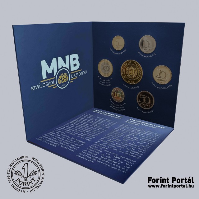 2022. vi dsztokos PROOF forint forgalmi sor MNB Kivlsgi sztndj