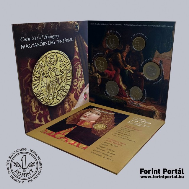 2024. vi dsztokos PROOF forint forgalmi sor Aranyforint VIII - V Lszl aranyforintja