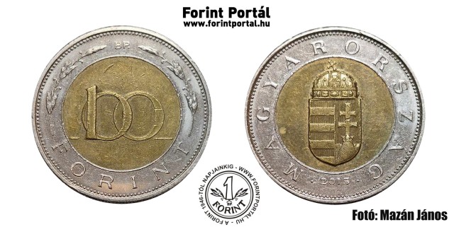 2015-s 100 forintos - (2015 100 forint)