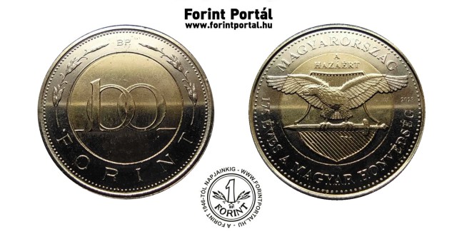 2023-as 100 forintos 175 �ves a Magyar Honv�ds�g eml�k�rme