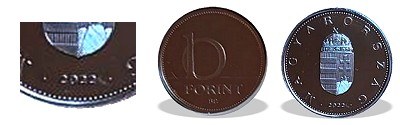 2022-es 10 forint proof tkrveret