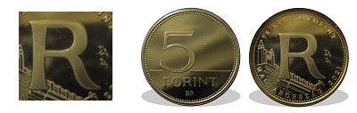 2021-es 5 forint 75 ves a forint  R bet